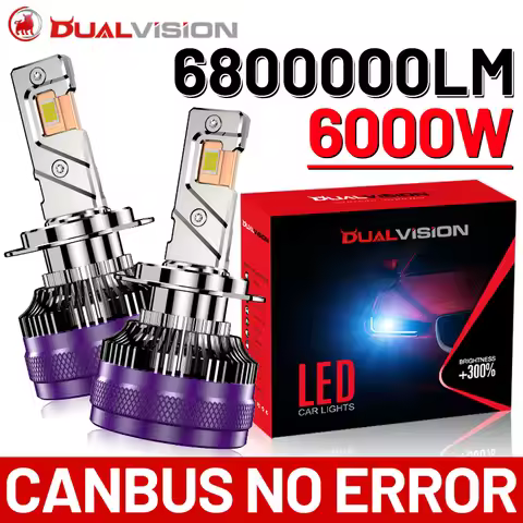 Dualvision 6800000LM 6000W H4 H7 H11 LED CANbus K5C K6C H1 H8 9005 9006 HB3 HB4 9012 HIR2 Led Headli