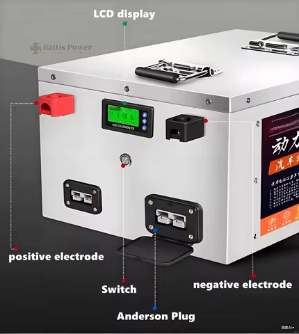 Lifepo4 Lithium battery pack 72V 50Ah 60Ah 100Ah 150Ah 200Ah 300Ah 100A 200A Bluetooth BMS for 5000W