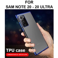 Soft Case For Samsung Note 20 - Ultra Thin Tpu Plating Cover Casing - Note 20 Black