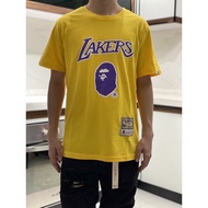 ✒ ◶ ◊☜ bape newyork lakers t-shirt