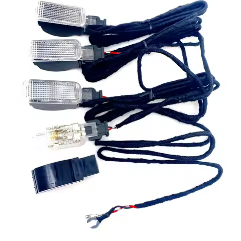 Car footwell light halogen lamp Cable wiring harness For vw Seat Toledo Leon Ibiza A3 A4 B6 B7 B8 A5