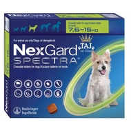 1PC Viddavet Nexgard spectra 7.6-15kg dosage for dogs and cats anti flick and flea 1 Chewable tablet