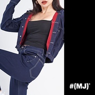 Áo khoác jeans nữ Messi có nón dáng ngắn croptop WJA0086