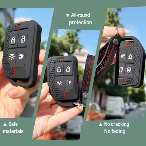 Silicone Car Remote Key Caps Fob CaseFor VOLVO EVRO 6 FM FH16 FH 460 540 2024 KEY Cover With Keychai