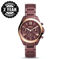 Fossil Modern Courier Midsize Chronograph Wine Stainless Steel Watch BQ3281