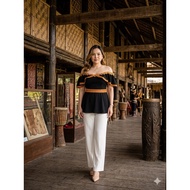 BLOUSE BORNEO BLOUSE BORNEO OFFSHOULDER FREESIZE BLOUSE SABAHAN BLOUSE