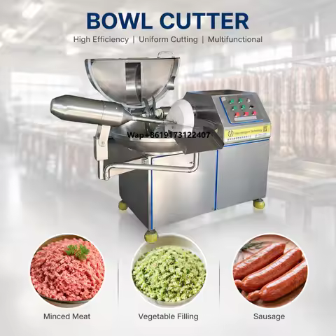 High Quality Automatic Meat Bowl Cutting Machine Vegetable Bowl Cutter Meat Emulsify Bowl Chopper fo