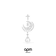 APM Monaco single star and moon pendant pearl earrings net red with the same retro earrings 520 gift