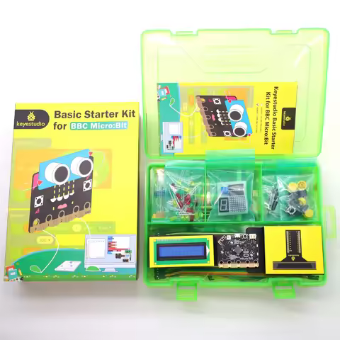 KEYESTUDIO Micro:bit V2 Basic Starter Kit for BBC Microbit Kit Programming DIY Projects Starter Kit 