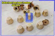 KAKIAN BAUT 6mm (ISI 4 BIJI) MODEL KERUCUT - KAKIAN TAS ANTI KARAT - PAKU BAUT - KANCING BAUT