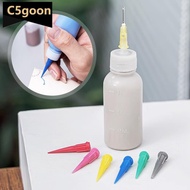 C5GOON 50ml Pottery Mud Painting Bottle with Nozzle Set Squeeze Mud Bottle DIY Pottery Ceramic Textu