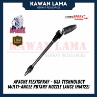 APACHE FlexiSpray HM122 USA Technology Multi-Angle Rotary Nozzle Lance