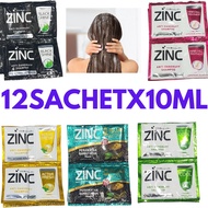 ZINC LION ANTI DANDRUFF HAIR SHAMPOO 12SACHETX10ML(120ML)ANTI KETOMBE SAMPOO KISUT HOTER TRAVEL