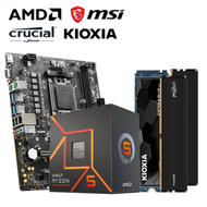 【重磅價】AMD【6核】Ryzen5 7500F+微星 PRO A620M-E+美光 Crucial PRO DDR5-5600 16G*2+鎧俠 KIOXIA EXCERIA PLUS G3 1TB