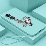 Casing Honor 90 90 lite 90 pro Honor 70 60 Honor 10 lite TPU Butterfly Phone Case Straight Edge Full