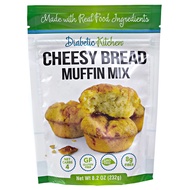 Diabetic Kitchen Cheesy Bread Keto Muffin Mix – Low Carb Bread Biscuits – 4 Net Carbs Gluten-Free 8g