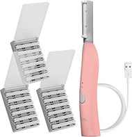 SPA SCIENCES - SIMA Patented Dermaplane Razor for Women Face – Painless 2-in-1 Facial Exfoliation & 