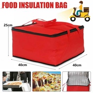 【100% Original+COD】20*20*/40*40cm Insulated Pizza Delivery Bag Carry Backpack for uber Food Delivery Bag