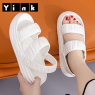 Yitai Sandal Jelly Wanita Sendal Slop Empuk Korean Style Rumah Elastic Eva Soft Slippers Nyaman Teba