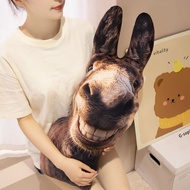 Creative Happy Little Donkey Pillow Happy Little Donkey Abstract Pillow Plush Toy Doll Ugly Cute Don