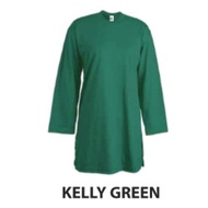 Cotton Muslimah Milo Green Eight Square Blank T-Shirt 100% Cotton