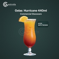 Hurricane Glass 440ml – Premium Glass for Cocktails & Bars, 6 pcs