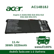 Acer Battery Aspire 3 A315-55G E15 ES1-512 ES1-522 ES1-571 Series AC14B18J 1  1 Year