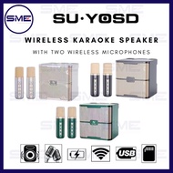 SU-YOSD WIRELESS KARAOKE SPEAKER WITH TWO WIRELESS MICROPHONES YS-213