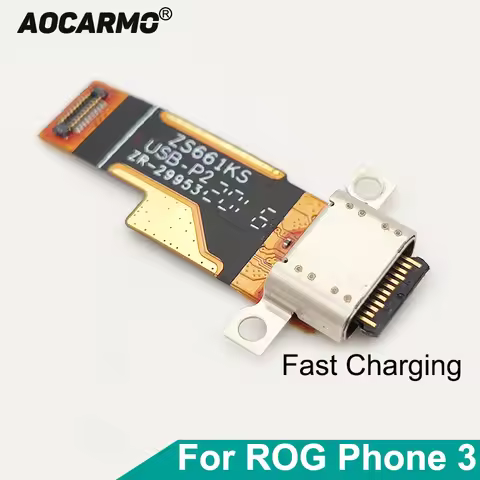 Aocarmo For ASUS ROG Phone 3 ZS661KS ROG3 III Type-C USB Charger Dock Charging Port Connector Flex C