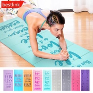 BESTLINK 173*61*0.5CM Portable Foldable Yoga Mat Anti-Slip Shock-Absorbing Mat For Fitness Camping A