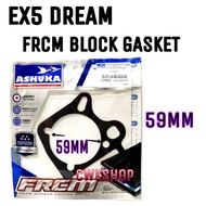 EX5 CLASS/EX5 DREAM/WAVE100/CT100/MR1 BLOCK GASKET FRCM 59MM（SAIZ SLEEVE LUAR）ASHUKA