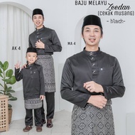 MA4 | BAJU MELAYU CEKAK MUSANG HITAM | AK4 BAJU MELAYU BUDAK | BAJU MELAYU TIADA PESAK