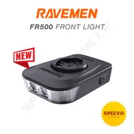 RAVEMEN FR500 FRONT LIGHT 500 LUMEN GARMIN WAHOO BRYTON MOUNT FOR CYCLING