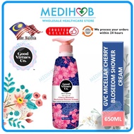 GVC Good Virtue Co. Micellar Cherry Blossom Perfumed Shower Cream 650ml