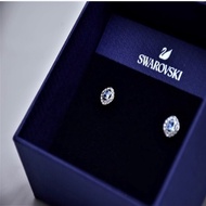 Swarovski 藍水晶耳環