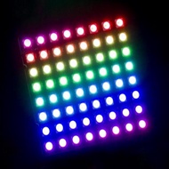 WS2812 Rainbow LED 5050 RGB 8x8 4Bit 16Bit 25Bit 64Bit Rainbow LED Precise Lamp Panel Modu