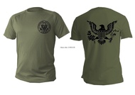 Men's Large T-shirt Fashion Cool Men Short Sleeve Cotton T-shirt Green Olive Us Army Military Man Us