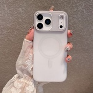 漸變色果凍二合一磨砂膚感適用蘋果17promax磁吸手機殼iPhone16pro新款手鏈15/14防摔保護套13/12/11男女款-灰色 iPhone 16 Pro Max