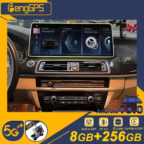 15.9" Car Radio Android 13 Auto Radio 8G 256G For BMW 5 Series F10 F11 520i 525i 528i 2010-2017 Carp