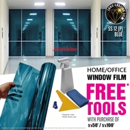 DOUBLE BLUE 3PLY USA Privacy Window Film One-Way Mirror UV Protection/TINTED RUMAH/HOUSE TINTED/TINT