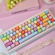 61%75%98keycap Mechanical Keyboard Keycap MOA Highly Colored PBT Five-sided Sublimation Keycap Custo