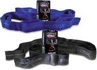 THERABAND CLX Resistance Band with Loops, Fitness Band for Home Exercise and Full Body Workouts, Por