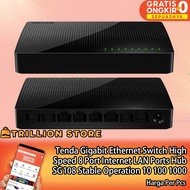 TENDA Gigabit Ethernet Switch Hub SG108 8 Port High Speed Stable Operation 10 100 1000 Mbps Auto Neg