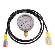 Myhome-sg Hose Test Gauge, UV Resistance Chemical M16x2-BSP1/4 1.5m/4.9ft Length 0~400BAR/6000PSI Hy