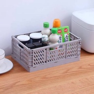 Ready Stock Multi-Function Storage Baskets/Folding Collapsible Plastic Storage Crate Box