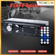 Car Tape Audio MP3 Player Bluetooth 5.0 60W Remote MP3 Player Bluetooth Car Tape with Remote