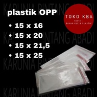 OPP plastic bag | Plastic seal | Plastic glue 15x16, 15x20, 15x21.5, 15x25