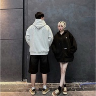 BASIC Nq30 LG Thick Embroidered PE Fleece Jacket, Loose Form, Big Hat As Pictured