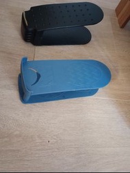 鞋子收納架 藍+黑共2個