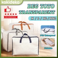 Beg Toto Lutsinar Kalis Air Waterproof Storage Bag Large Capacity Beg Cadar Bantal Berzip Bedsheet B